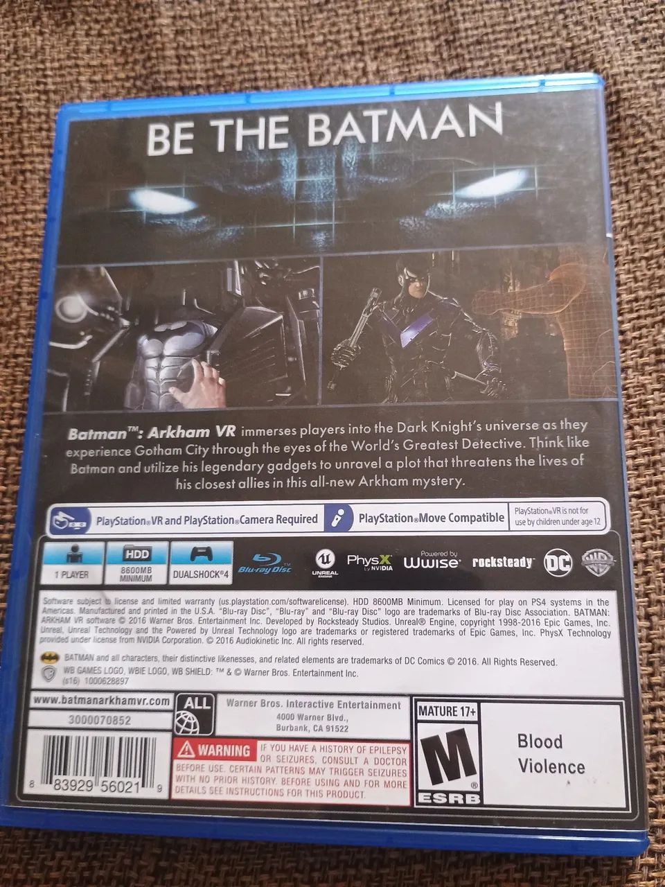 Batman VR PS4 