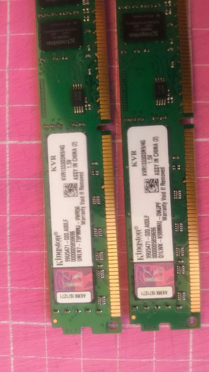 Memória RAM DDR3 8G. 2×4G. Seme novas. Funcionando perfeitamente. - Foto 3
