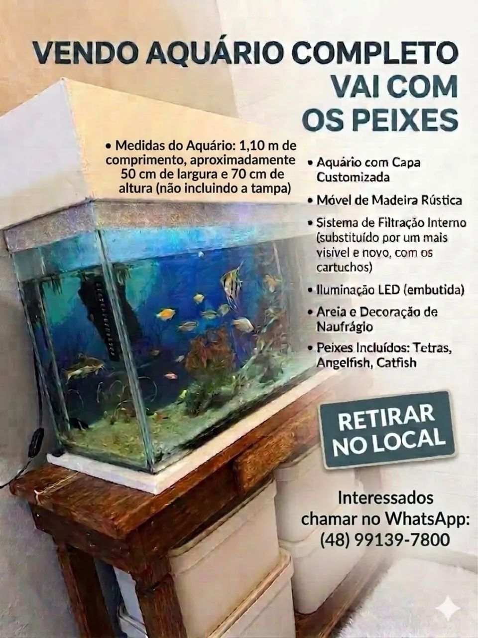 VENDO AQUÁRIO  - Foto 3
