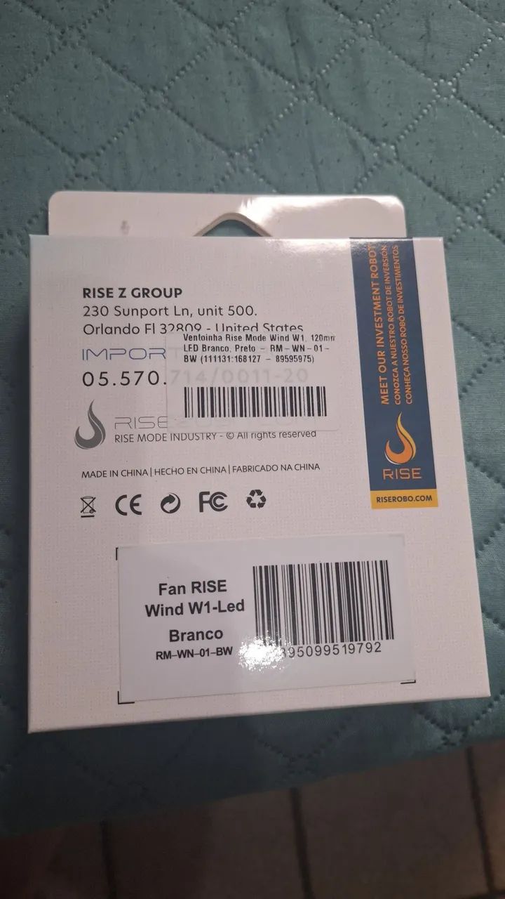 Kit 8 ventoinhas RiseMode 120mm - Foto 2