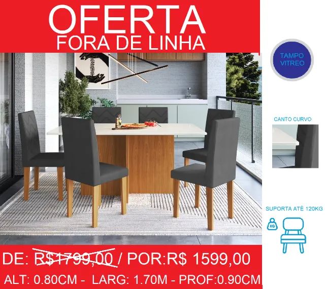 Conjunto de mesa - completo - compre hoje em receba e até 72 horas - Foto 2