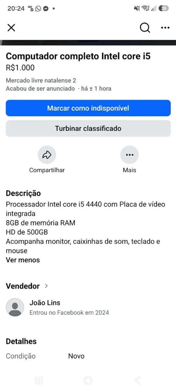 PC completo Core I5 4ª geração - Foto 3