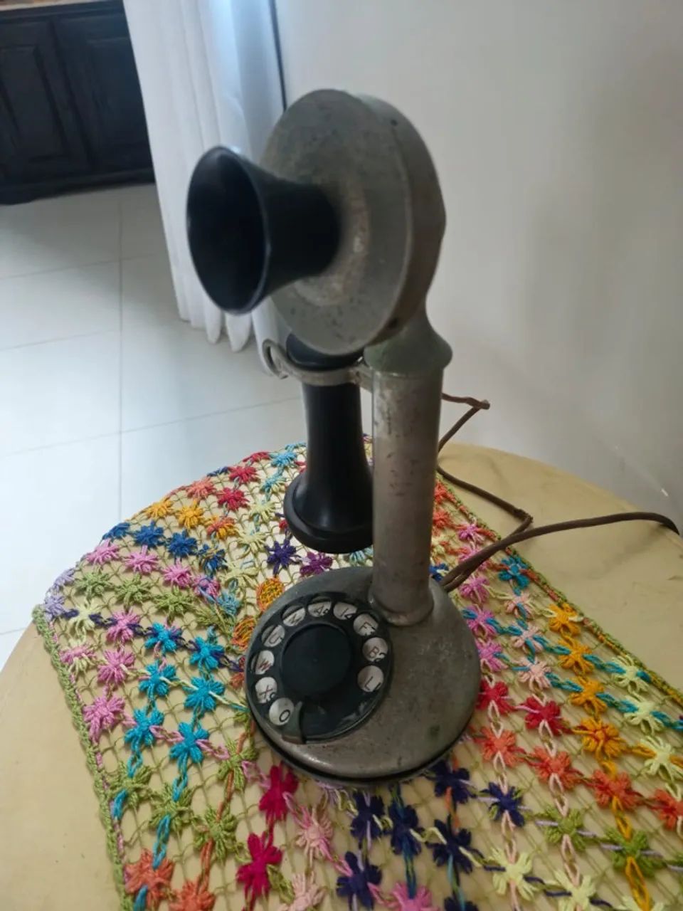 Raro Telefone Antigo Candelabro (Candlestick) Americano - Década de 1920