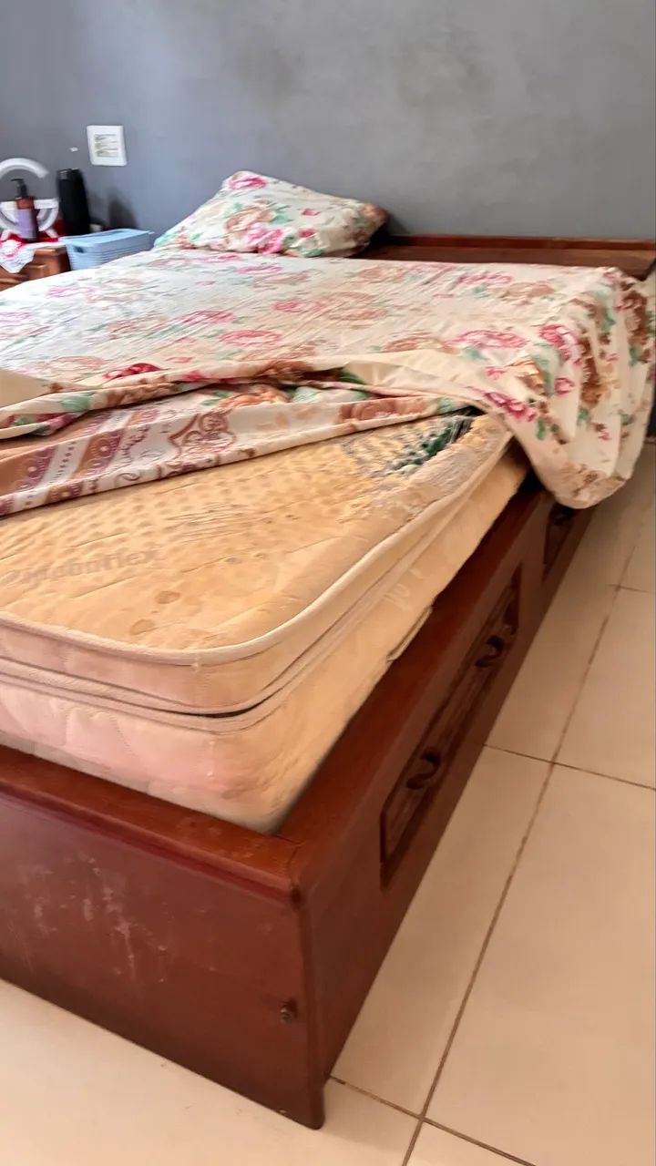 Cama Casal Madeira Nobre - Foto 5