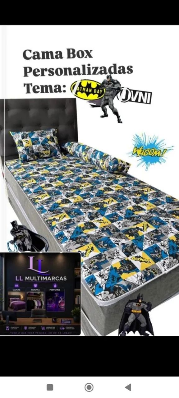 Cama solteiro personalizada masculino 