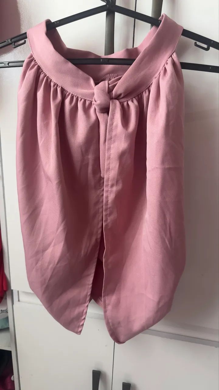 Blusinha na cor rosa bebê  - Foto 2