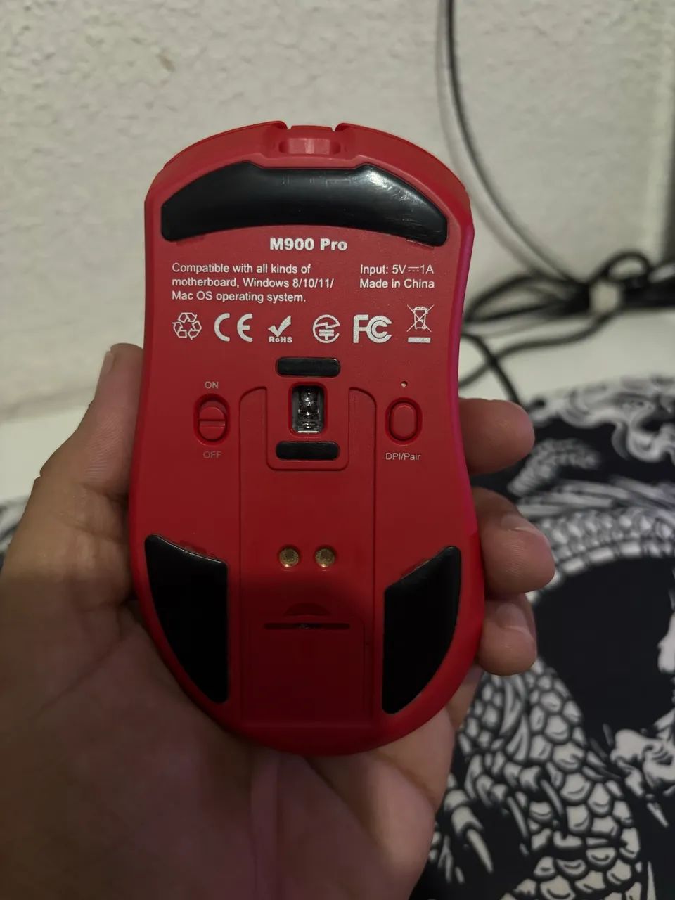 Mouse Wireless M900 pro com dock405755125553571841