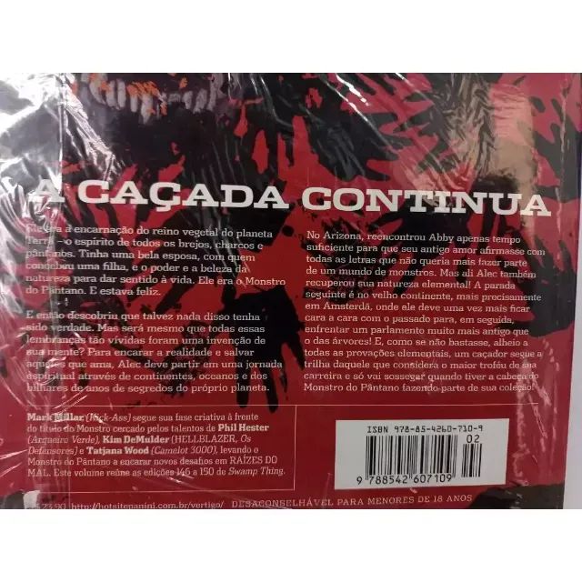 MONSTRO DO PANTANO RAIZES DO MAL 2 PANINI vertigo hellblazer constantine mark millar - Foto 3