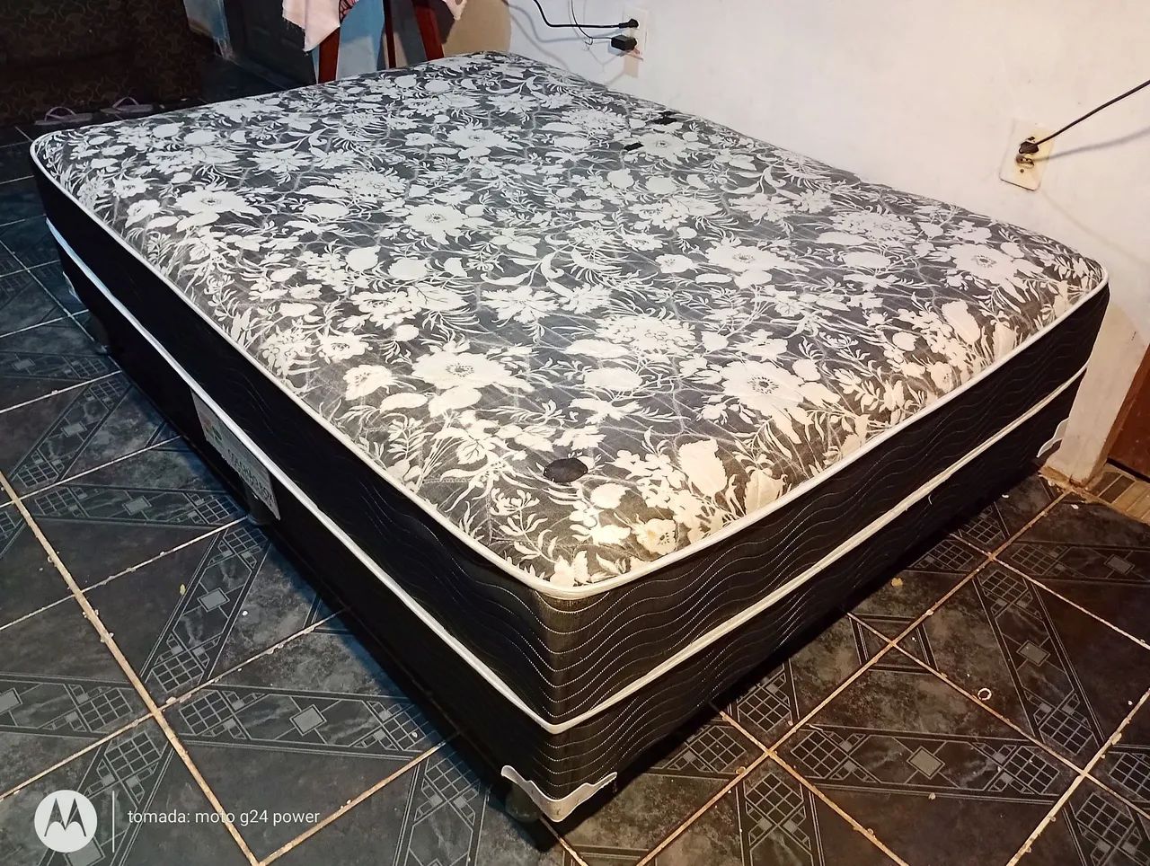 Cama Box Casal De Espuma Higenizada 