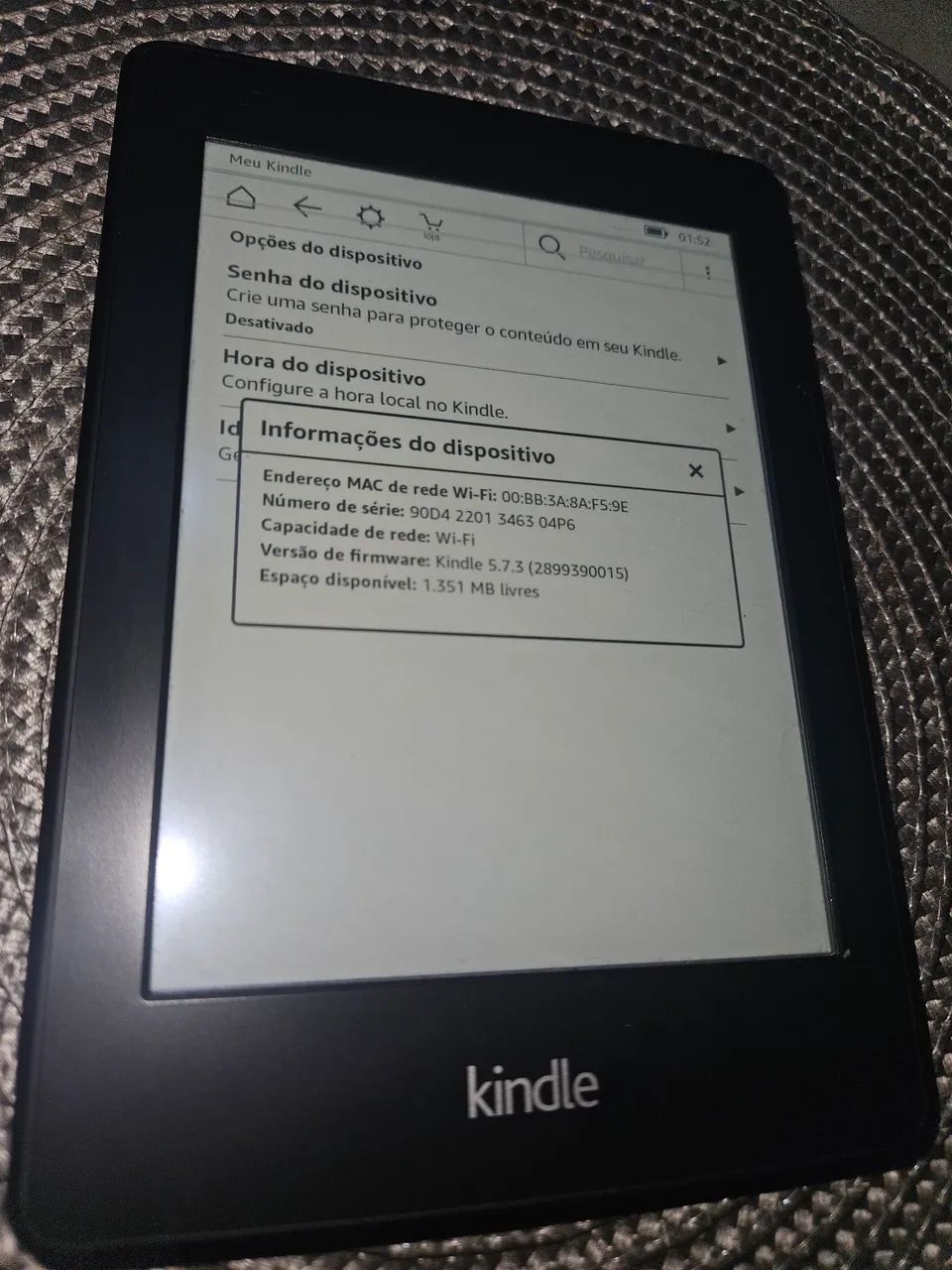 Kindle Paperwhite 6a Geração (com OBSERVAÇÃO)  - Foto 2