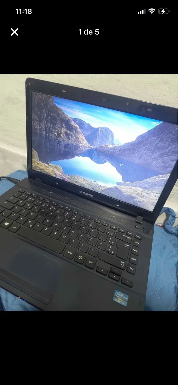 Vendo notebook Samsung usado porém conservado leia descrição  - Foto 2