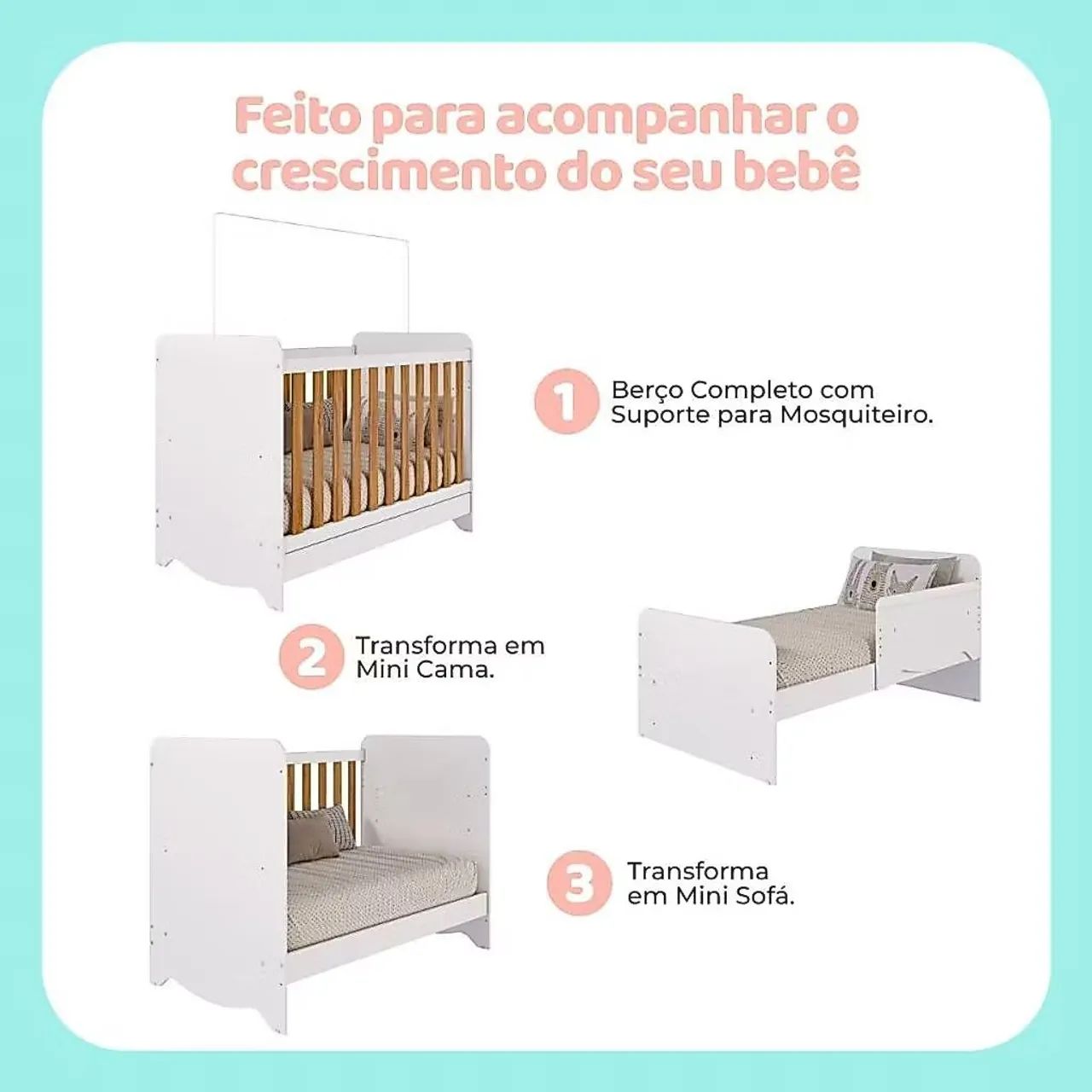 Quarto completo de bebê NOVO. (MDF) - Foto 5