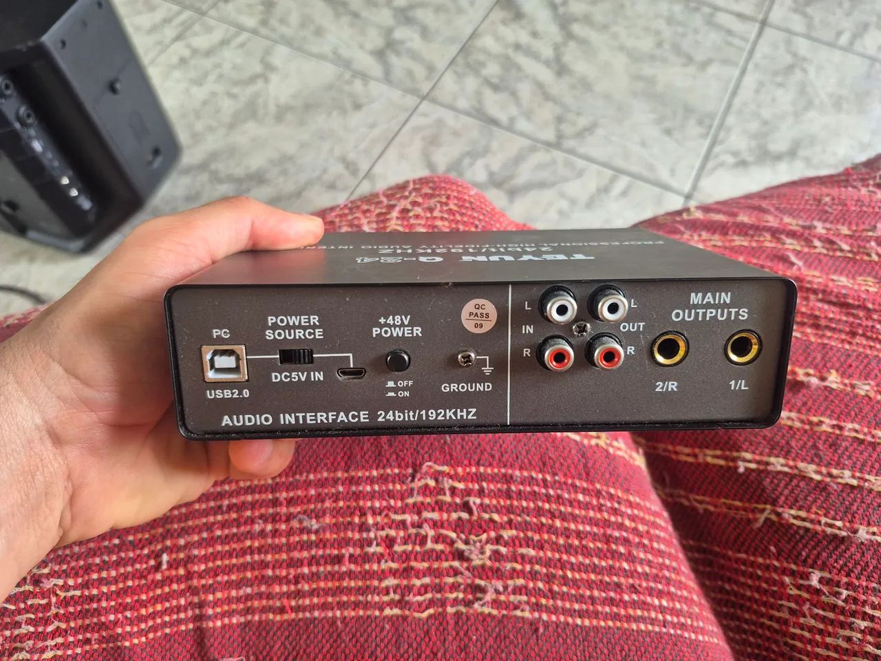 Interface de áudio Teyun Q-24 nova. - Foto 5