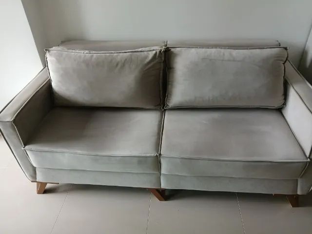 sofá para sala de estar 1.86 m braços de 8 cm  - Foto 4