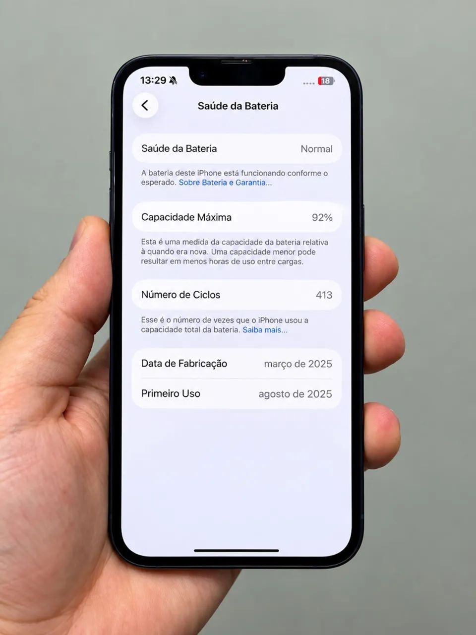iPhone 16e bateria 92%  - Foto 3