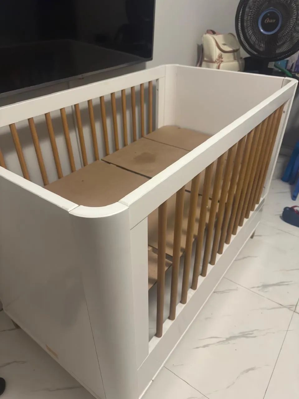 Berço Mini Cama 2 em 1 Boom Slim Reller - Lindo, Moderno e em Ótimo Estado! - Foto 4