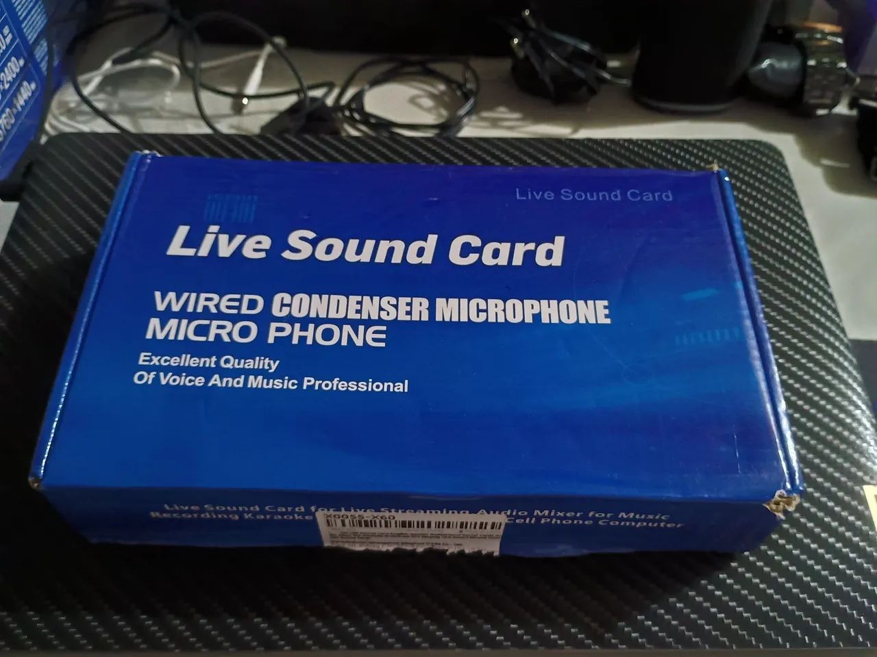 Placa de som hd x60 com vários efeitos de voz  - Foto 6