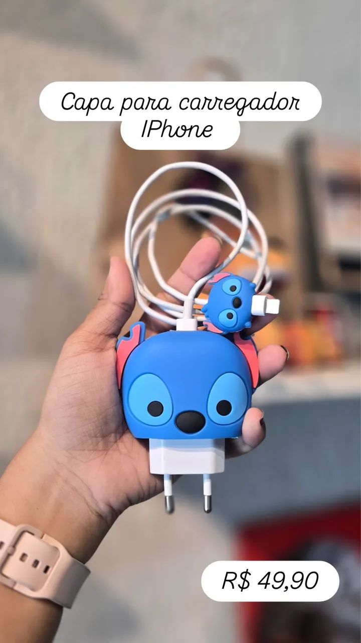 Stich kit capa carregador iPhone 