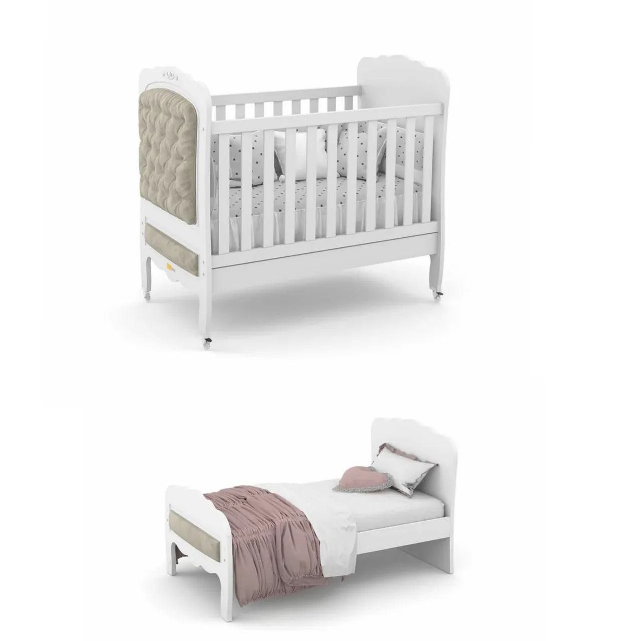 Berço conversível semi novo!