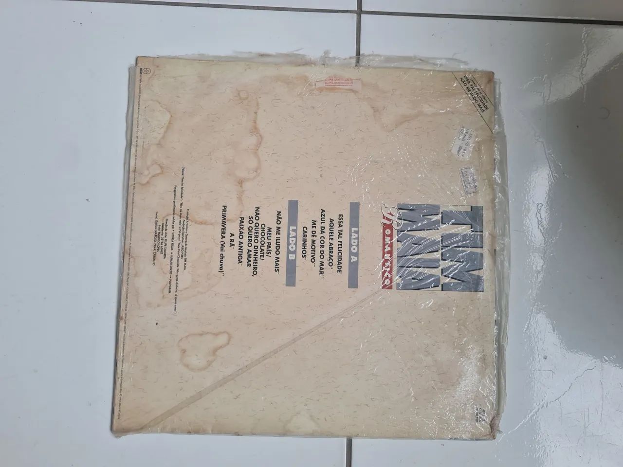 Disco Vinil LP Tim Maia  Romântico(1993)