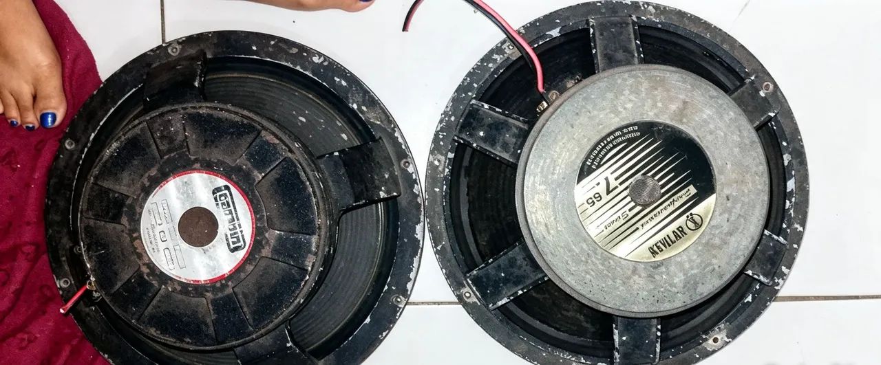 Par Auto falante 15 polegadas - Gambin 400w + keybass ambos 8 Ohms - Foto 3