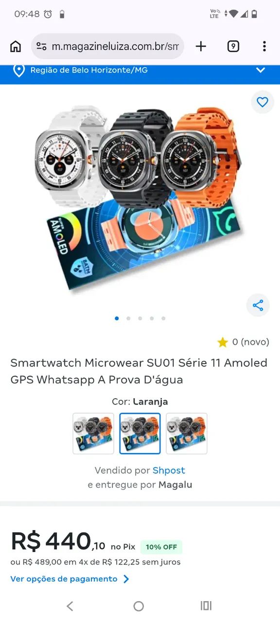 Vendo relógio smartwatch SU01 11 - Foto 2