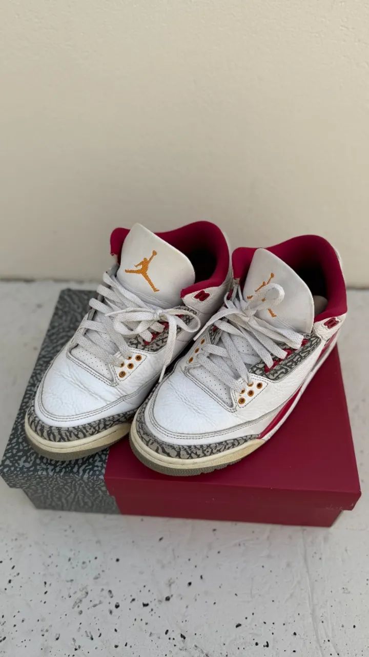Jordan 3 Cardinal Red 2022 Original | Tam. (40) - Foto 3