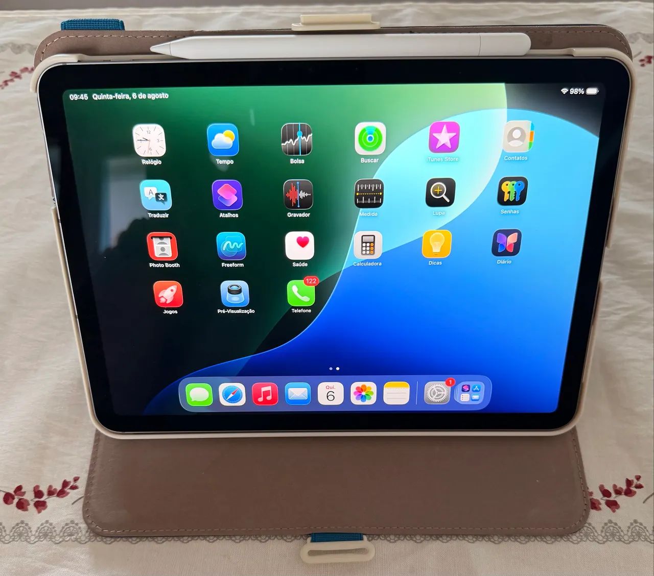 Apple iPad Air M3 11 polegadas 128 gigas, wifi+Celular com Apple Pencil USB-C