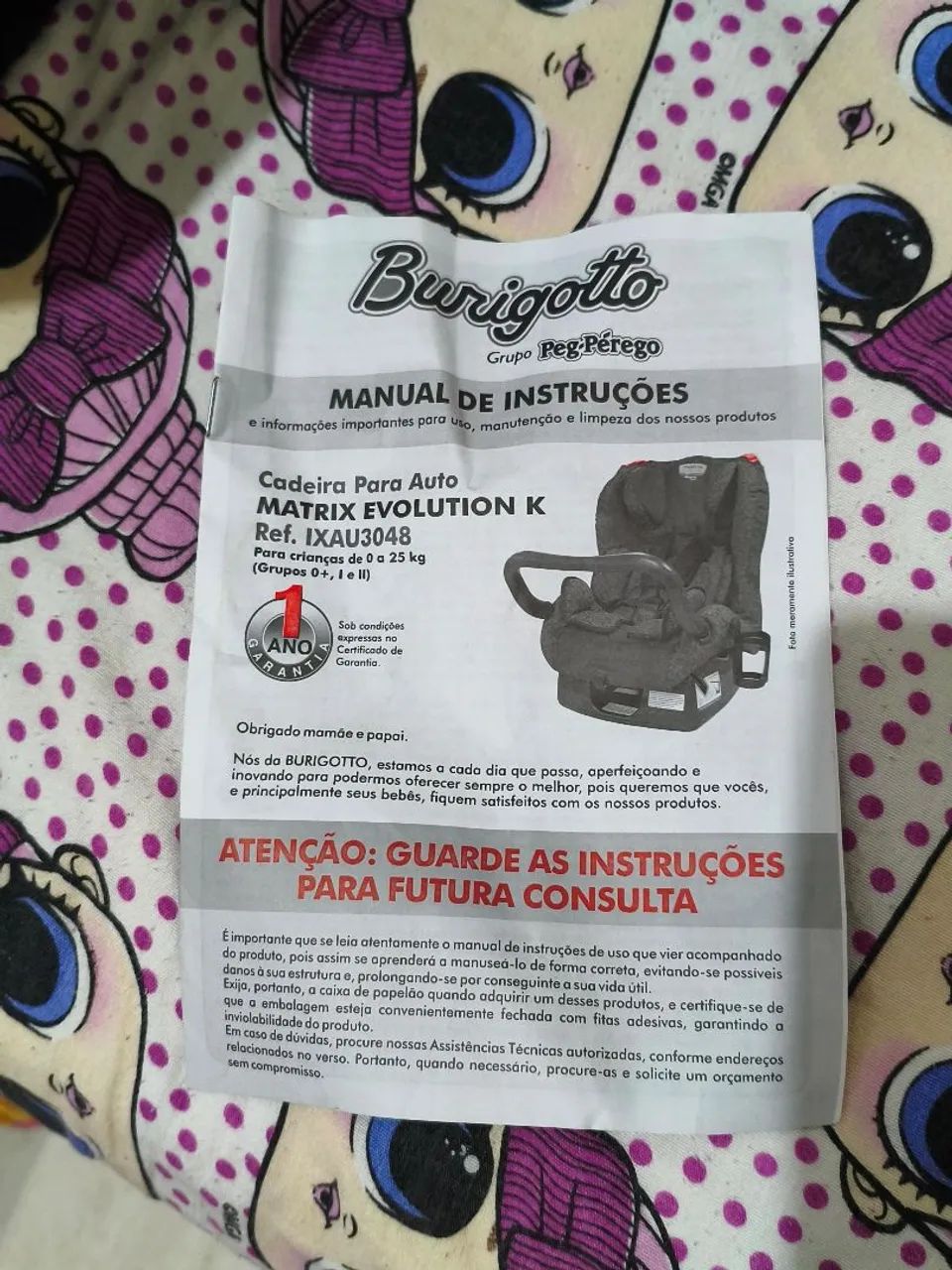 Cadeira para Auto Burigotto Matrix Evolution K (0 a 25kg) Muito Conservada! - Foto 3