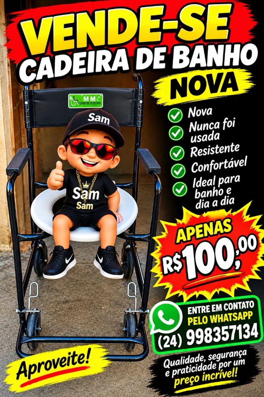 Vende o uma cadeira de banho 