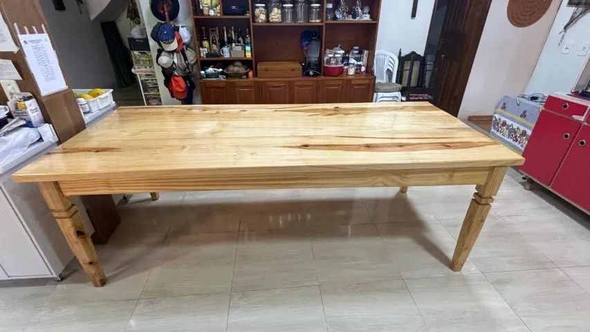 Mesa de jantar de madeira - Foto 2