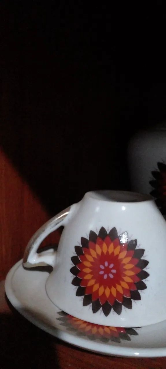 Jogo de chá. Cerâmica  antigo. - Foto 4