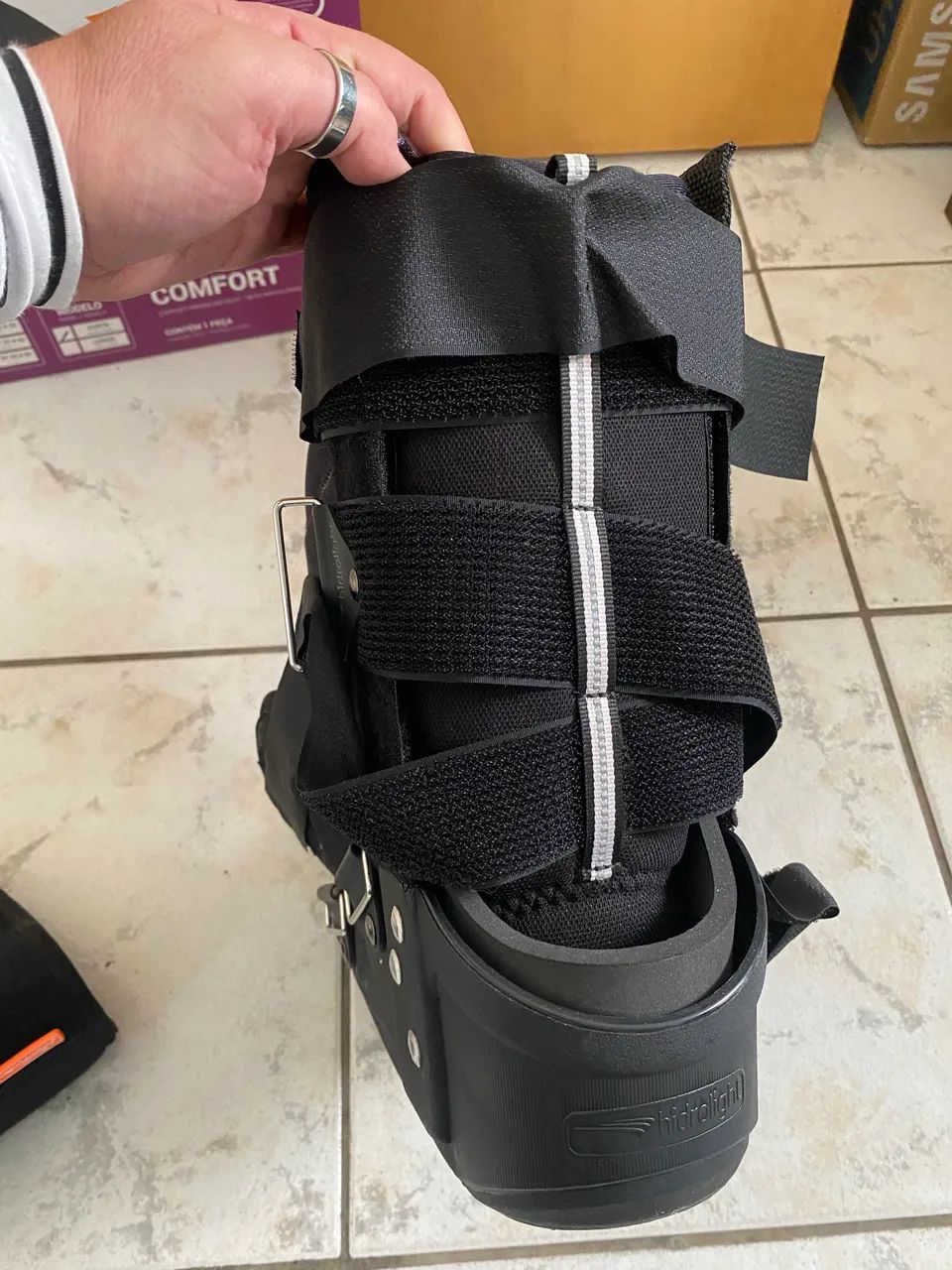 Bota imobilizadora e estabilizador de tornozelo P - Foto 5