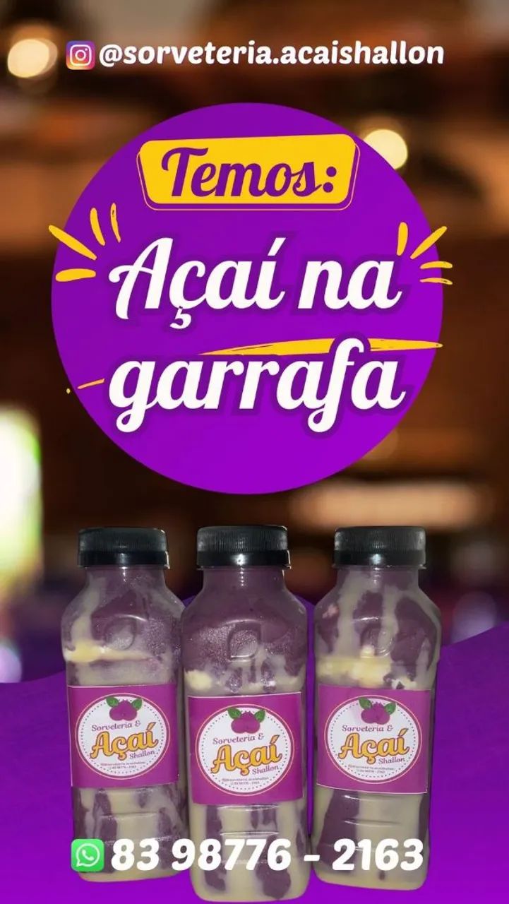 Açaí na Garrafa 300ML (Atacado e varejo) - Foto 5