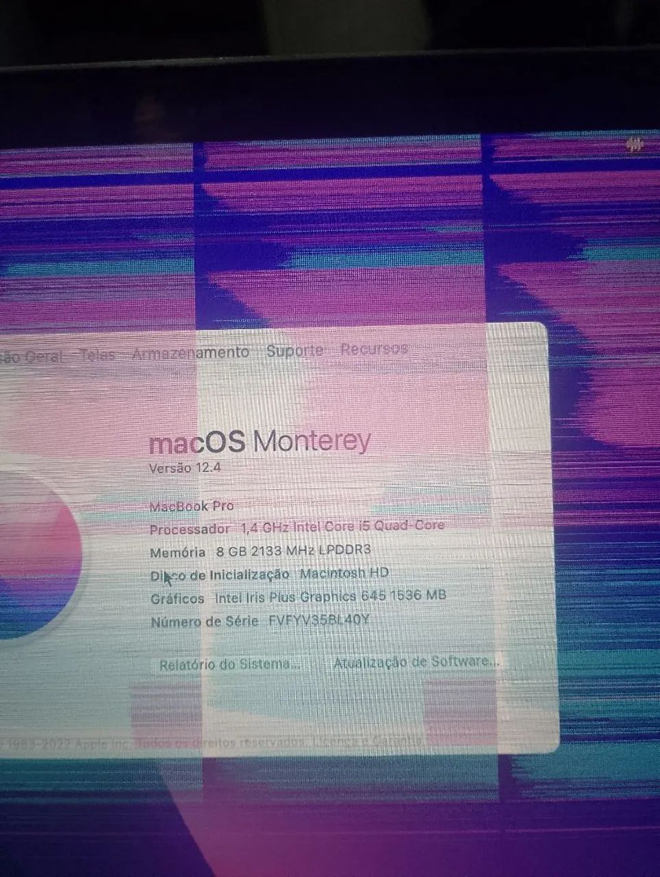 MacBook Pro Intel i5 8GB - Display com Defeito - Foto 4