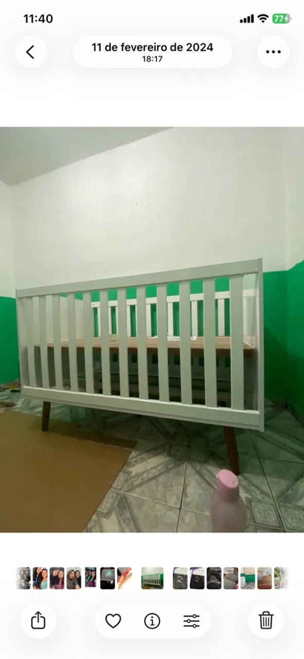 Berço retrô usado 
