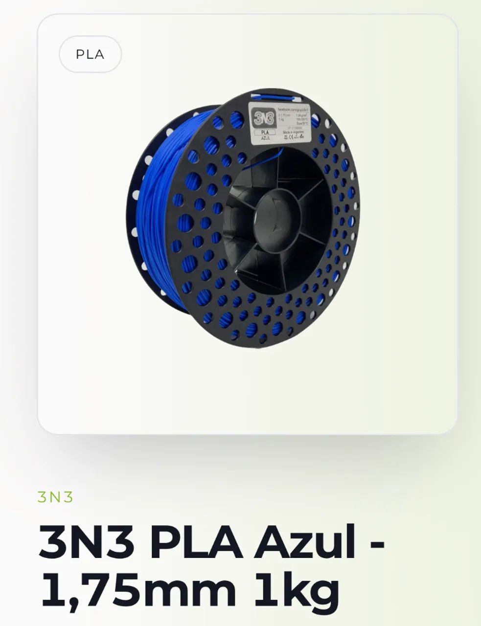 FILAMENTOS IMPRESSÃO 3D 3N3 PLA 1KG DIVERSAS CORES - Foto 4