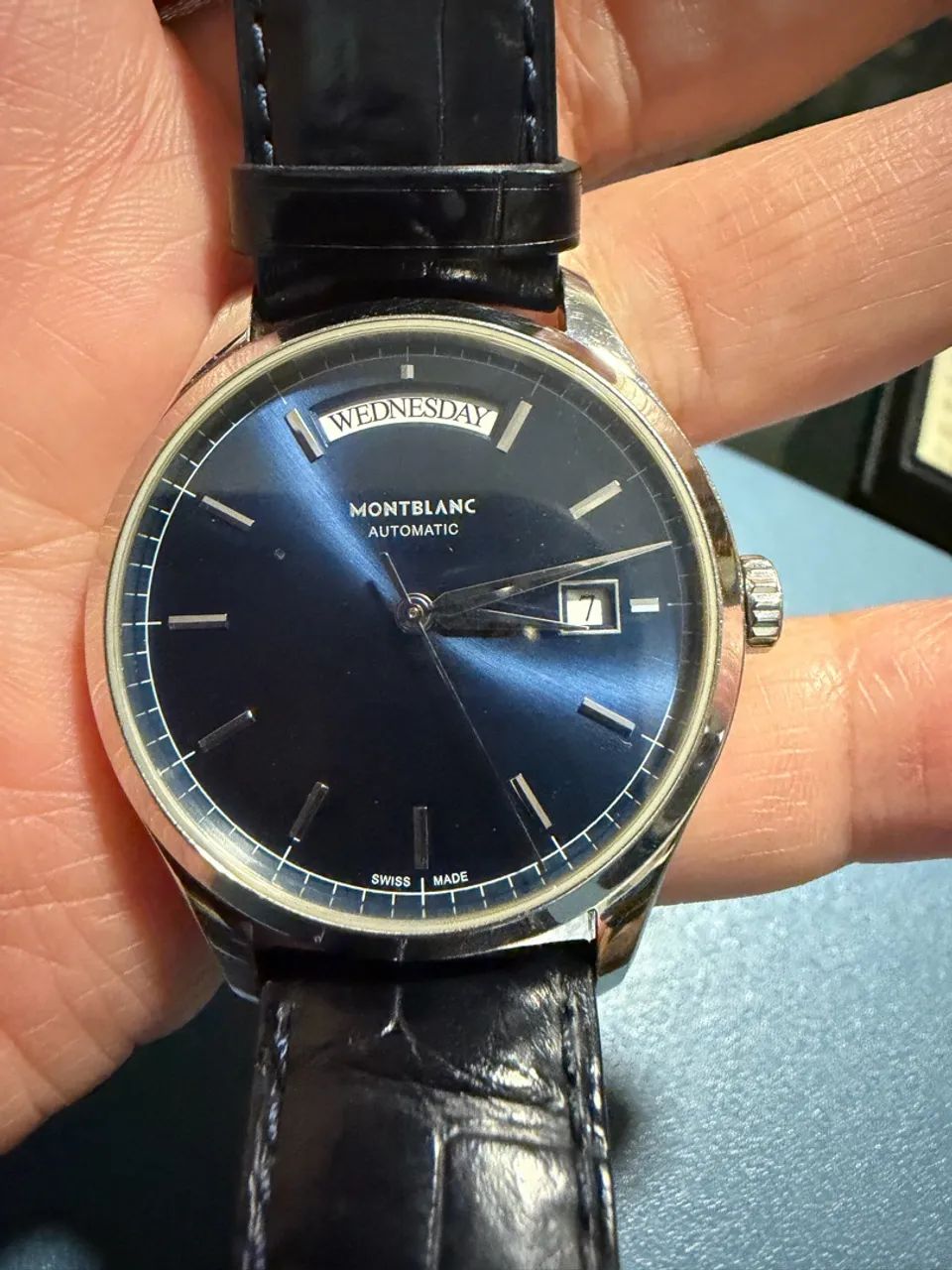 Montblanc Heritage Chronométrie Day-Date Automático Azul 38 mm