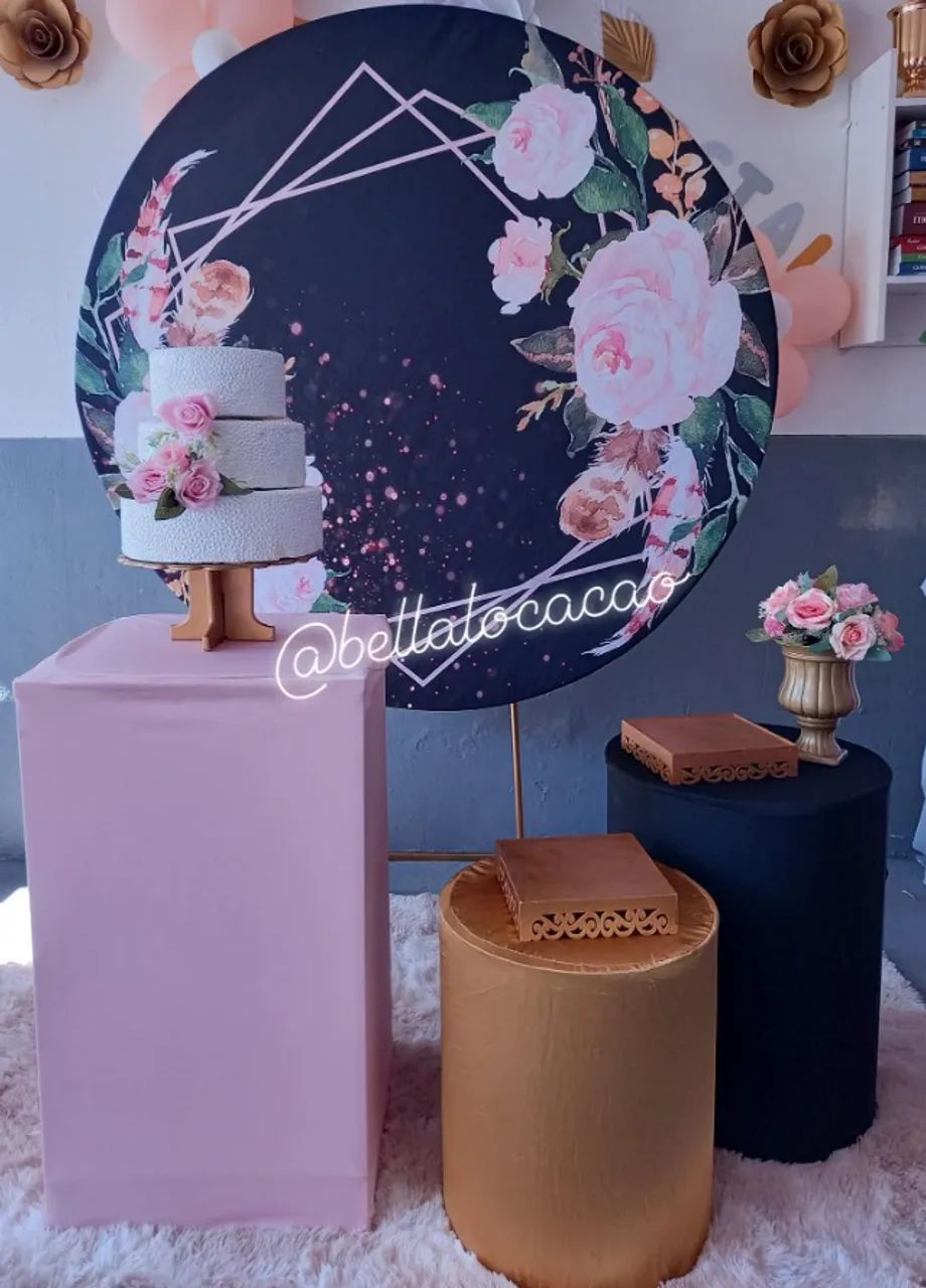 Painel redondo tecido  - vários temas. - Foto 6