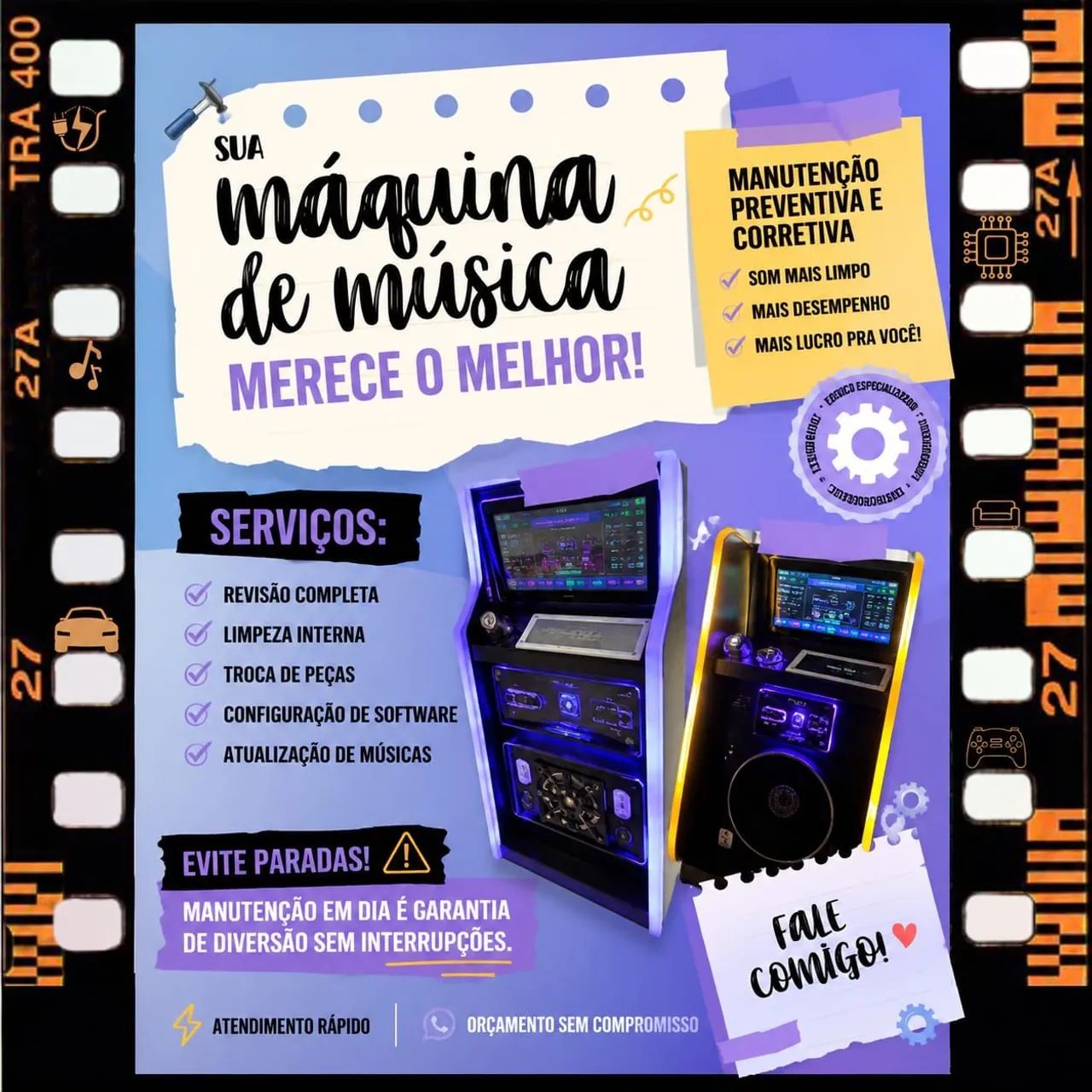MANUTENÇÃO EM MÁQUINAS DE MÚSICA JUKEBOX