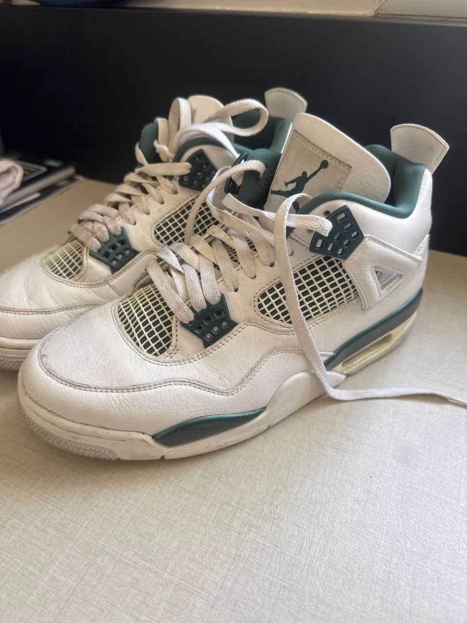 Air Jordan 4 Original Branco e Verde