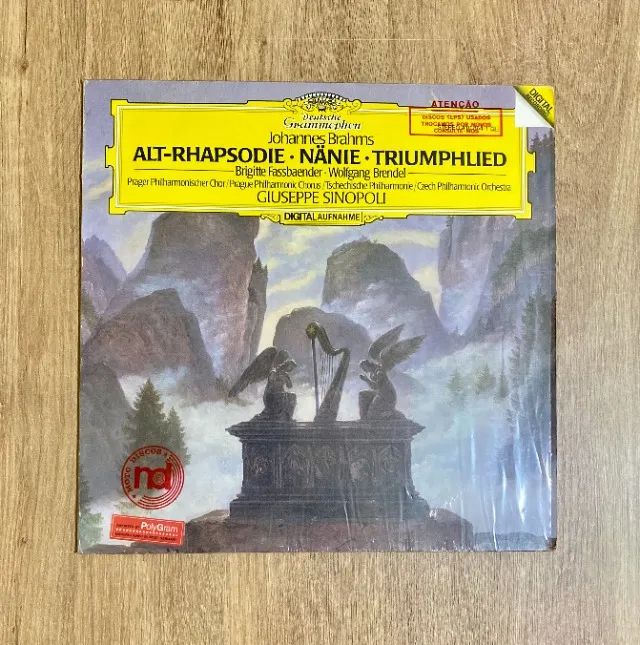 Lp Vinil Brahms: Alt Rhapsodie (maestro Sinopoli) Selo Deutsche
