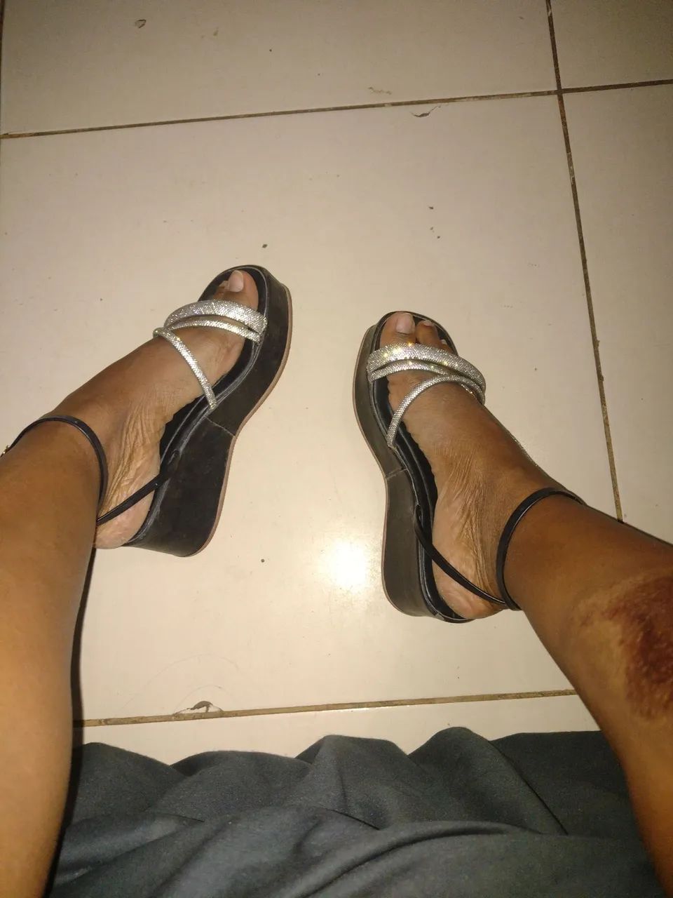 Sandália Plataforma com Brilhos  - Foto 3