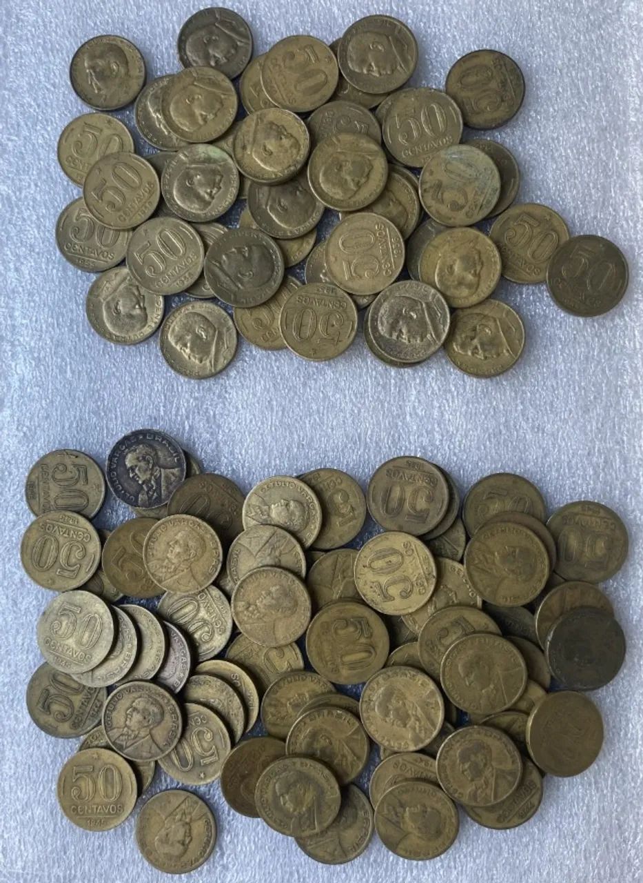 Lote 300 Moedas Brasil 1944-1956 - Foto 3