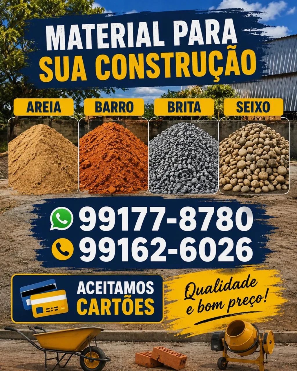 Areia-Barro-Brita-Seixo