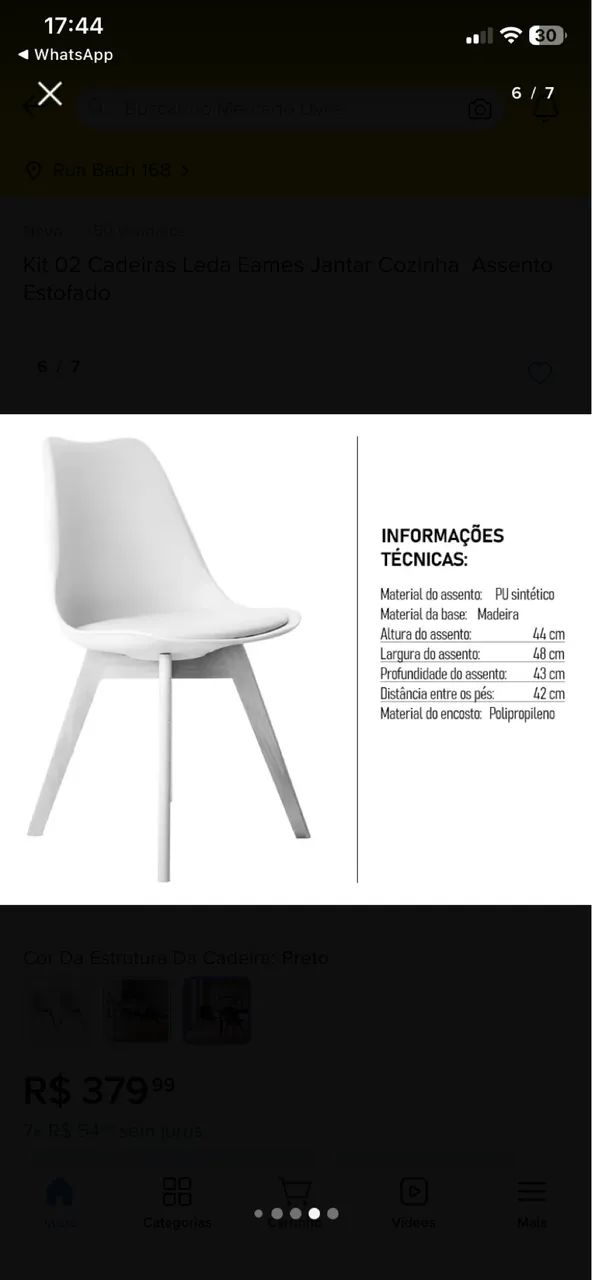 2 cadeiras Saarinen wood  - Foto 5