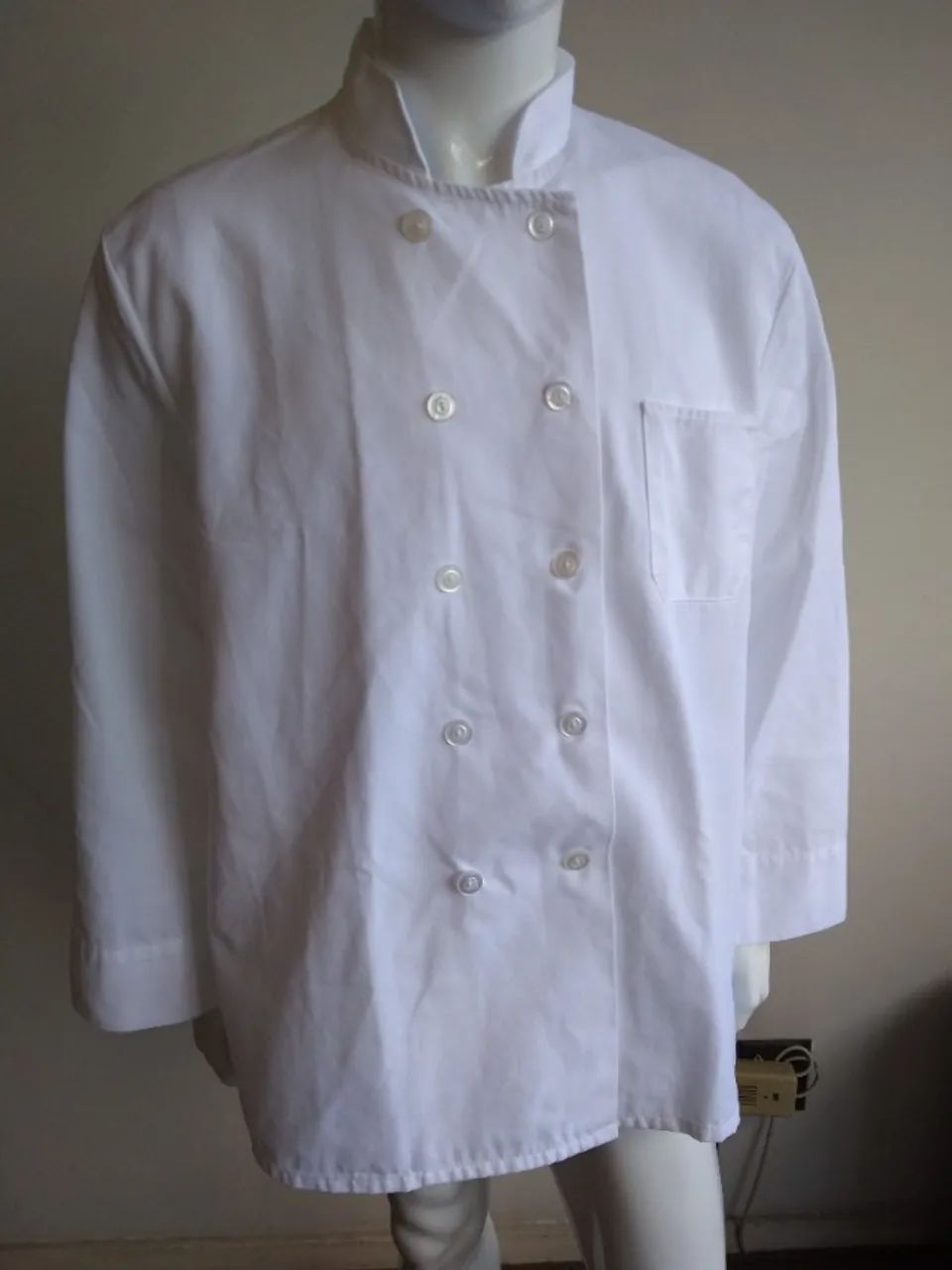 Dólmã Chef Manga Longa Branco - Foto 2
