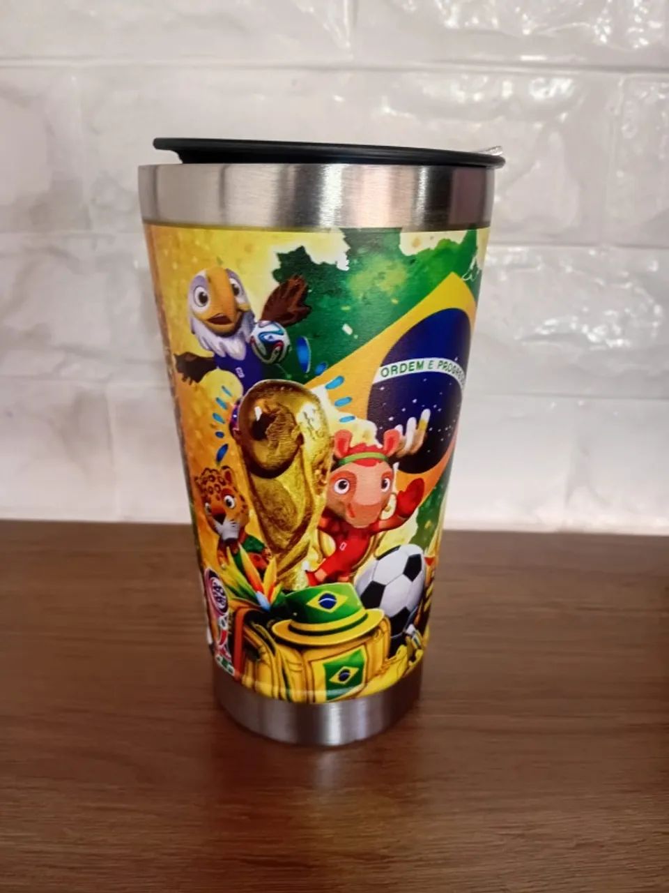 COPO TÉRMICO BRASIL 473ML - Foto 5