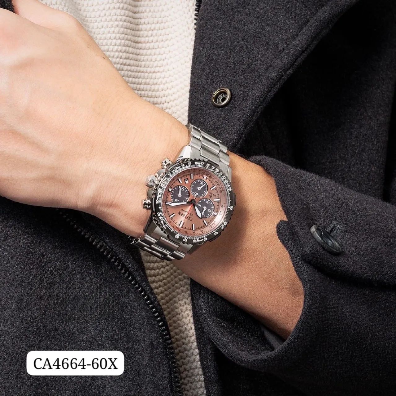 Relógio masculino Citizen original, modelo CA4664-60X, novo e sem
