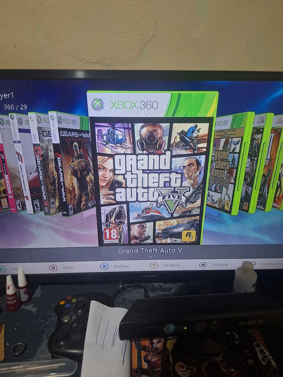 HD xbox 360 com jogos 